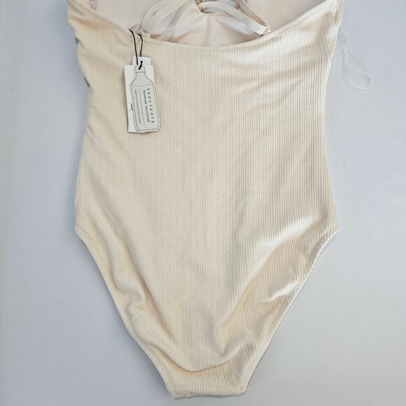 Sanctuary Swim Sandbar Solid One-Shoulder One-Piece - Picture 8 of 11